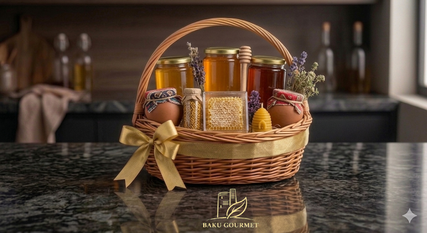 Golden Nectar: Pure Honey Selection from the Caucasus Mountain Samall Size